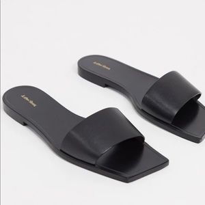 & Other Stories Leather Square Toe Sandal - 38